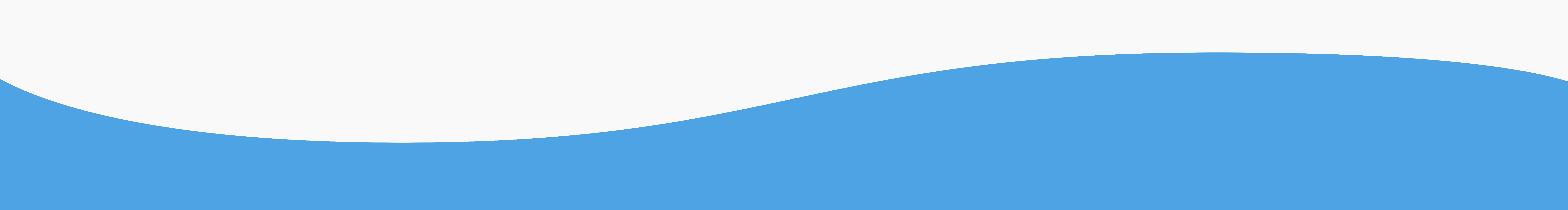 Wavy Border Image between works & contacts section with white top and blue bottom.